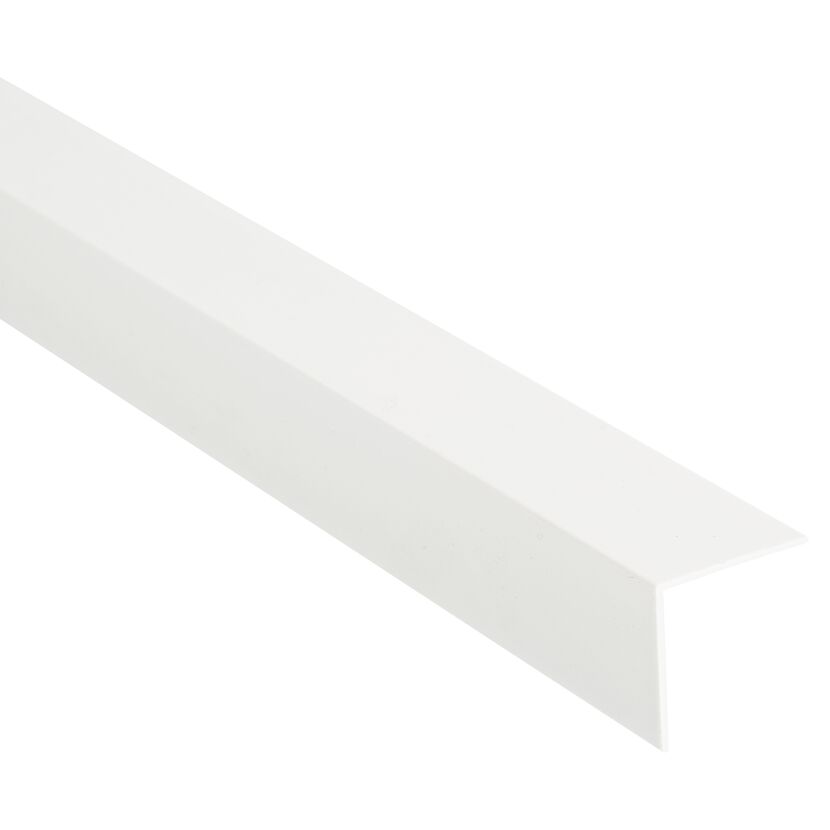 Weiße PVC-Winkelleiste