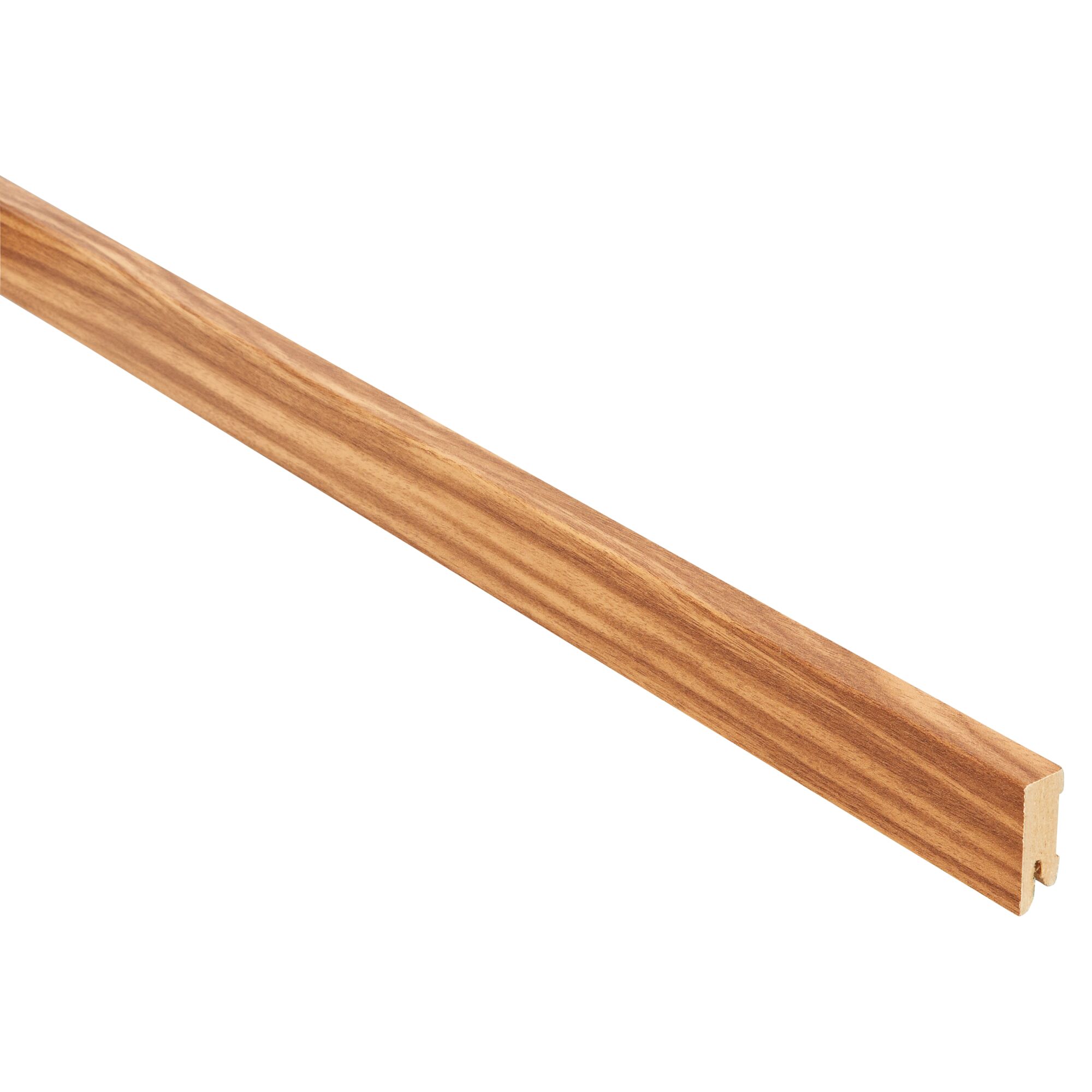 Holzsockelleiste in Nussbaum
