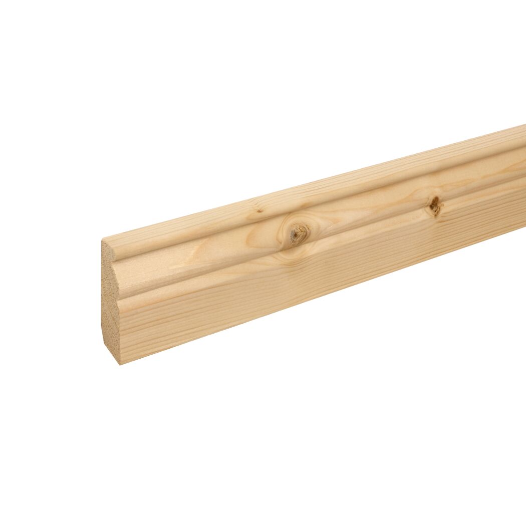 Holzsockelleiste naturbelassen