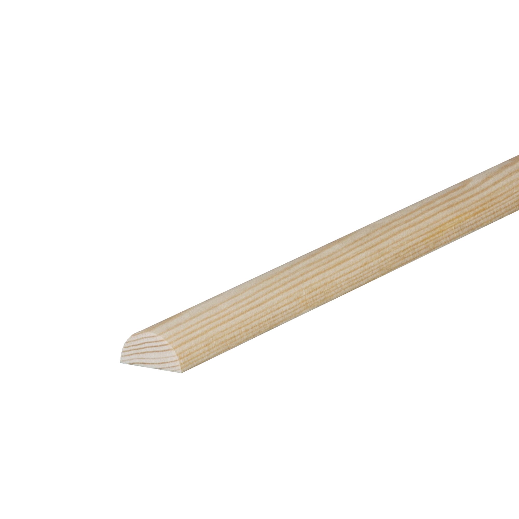 Halbrundstab Kiefer 10 x 20 x 2400 mm