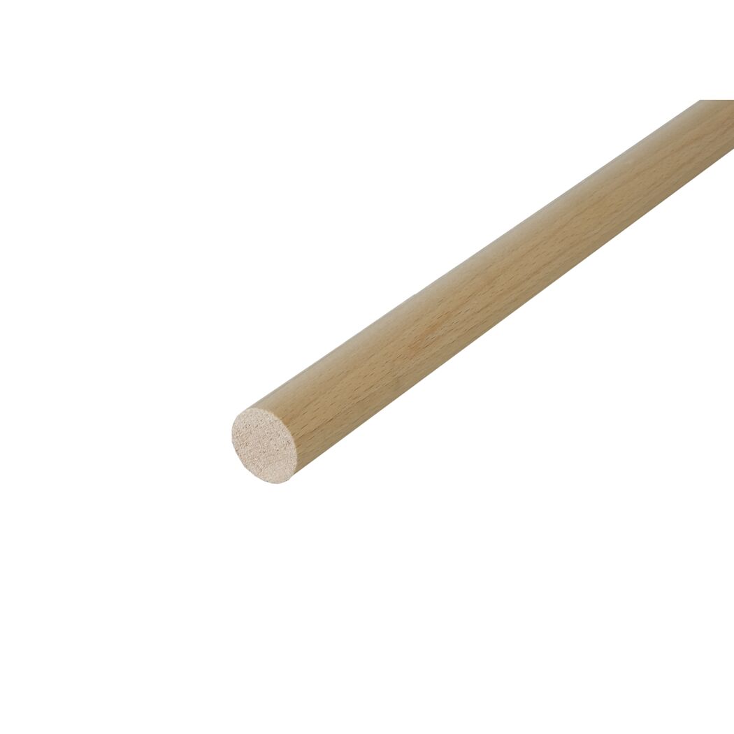 Runder Holzstab aus Buchenholz
