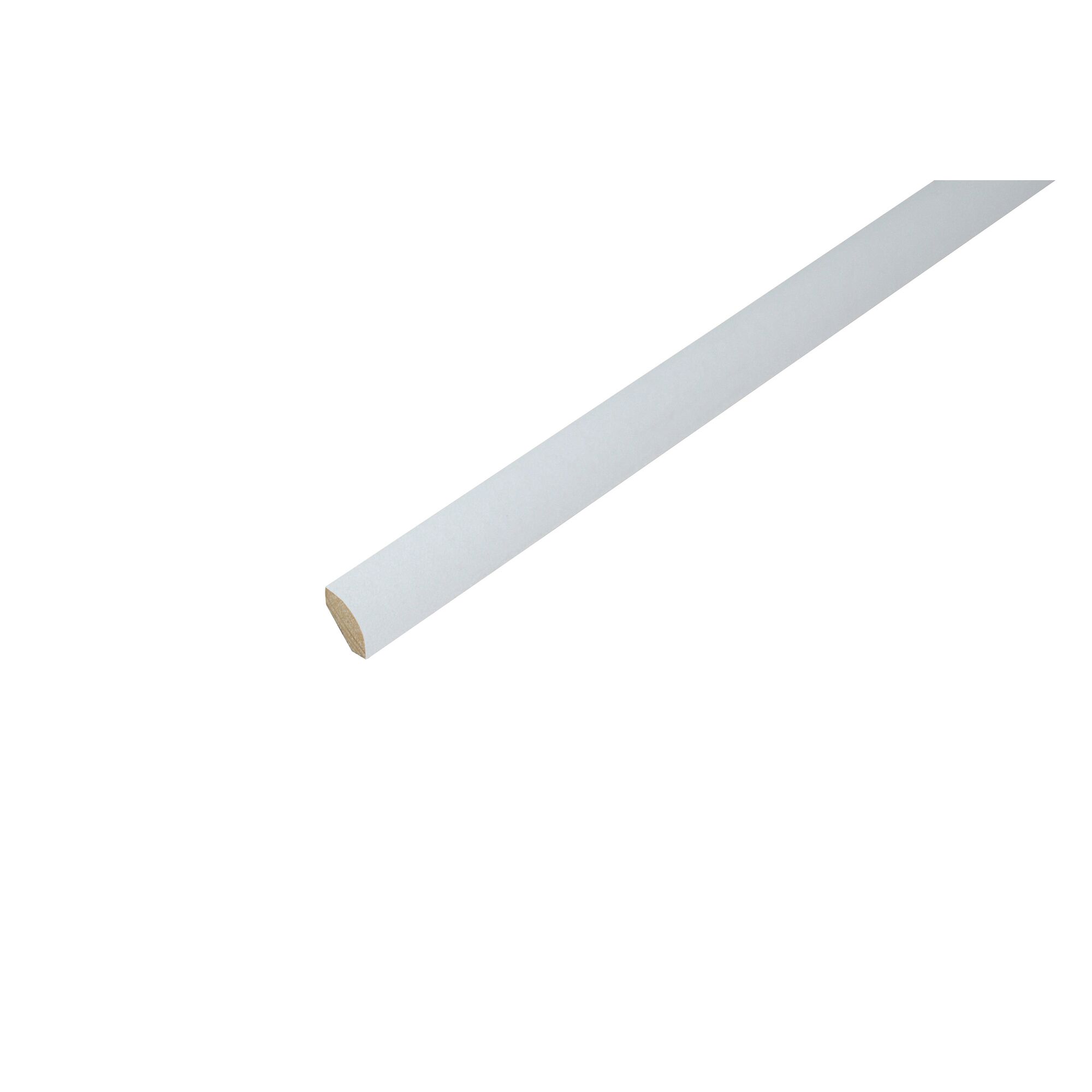 Weiß lackierter Viertelstab