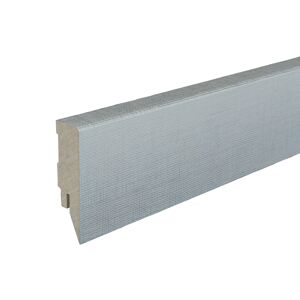 Sockelleiste 'Topline' Stahl-Leinenoptik 2500 x 58 x 16 mm