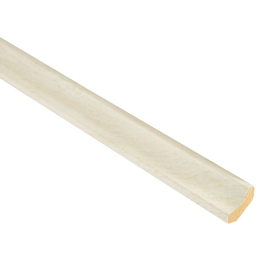 Eine sandfarbene Hohlkehlleiste.