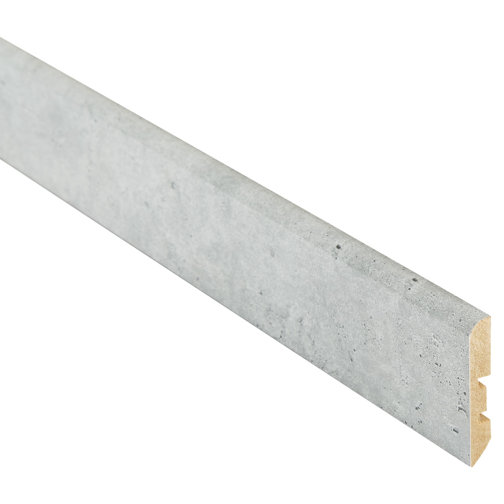 Graue Sockelleiste aus MDF