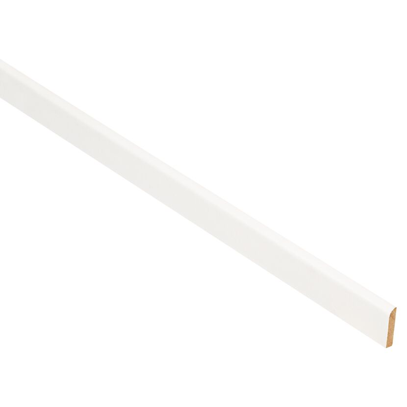 Weiße Universalleiste 2600 x 5 mm