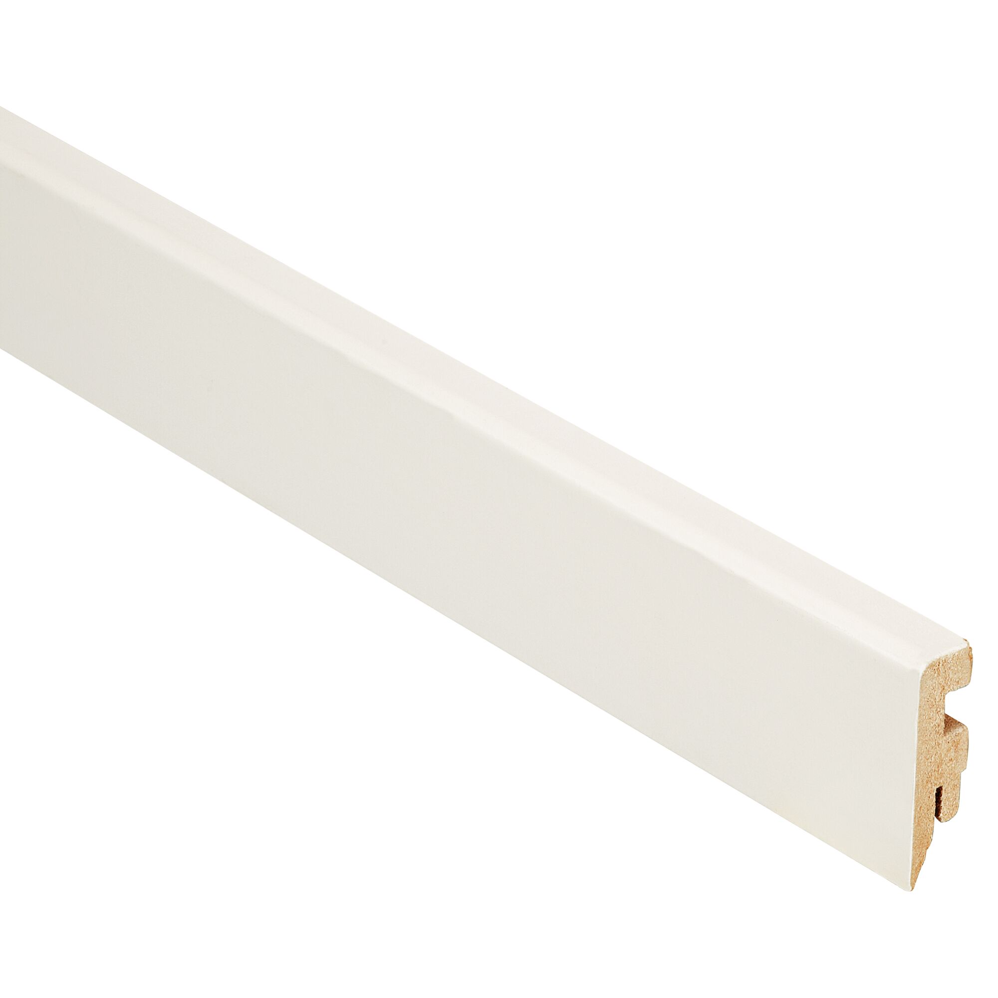 Weiße Sockelleiste Siesta