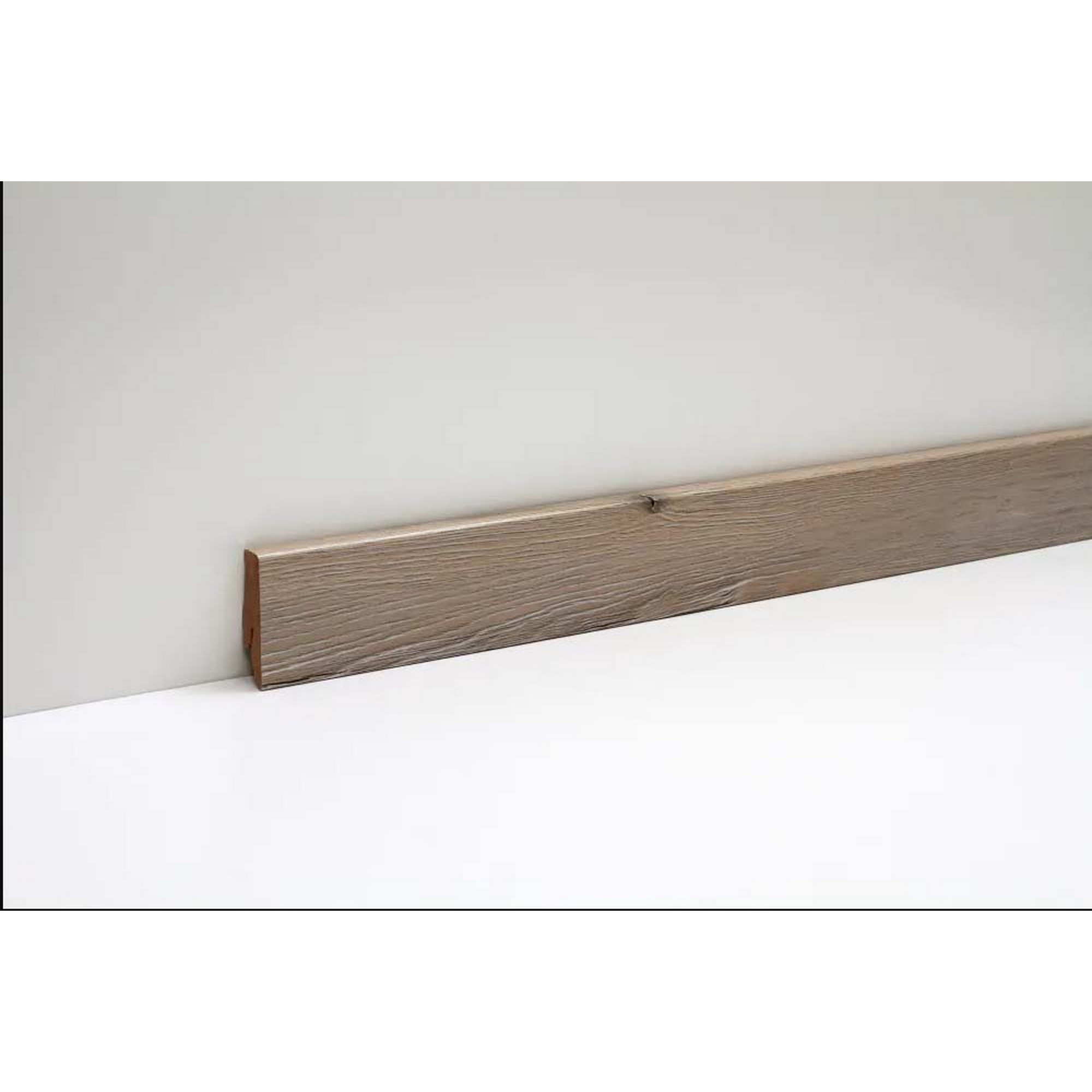 Clip-Sockelleiste 'NEO Wood 35' Grained Oak 2400 x 19 x 58 mm + product picture