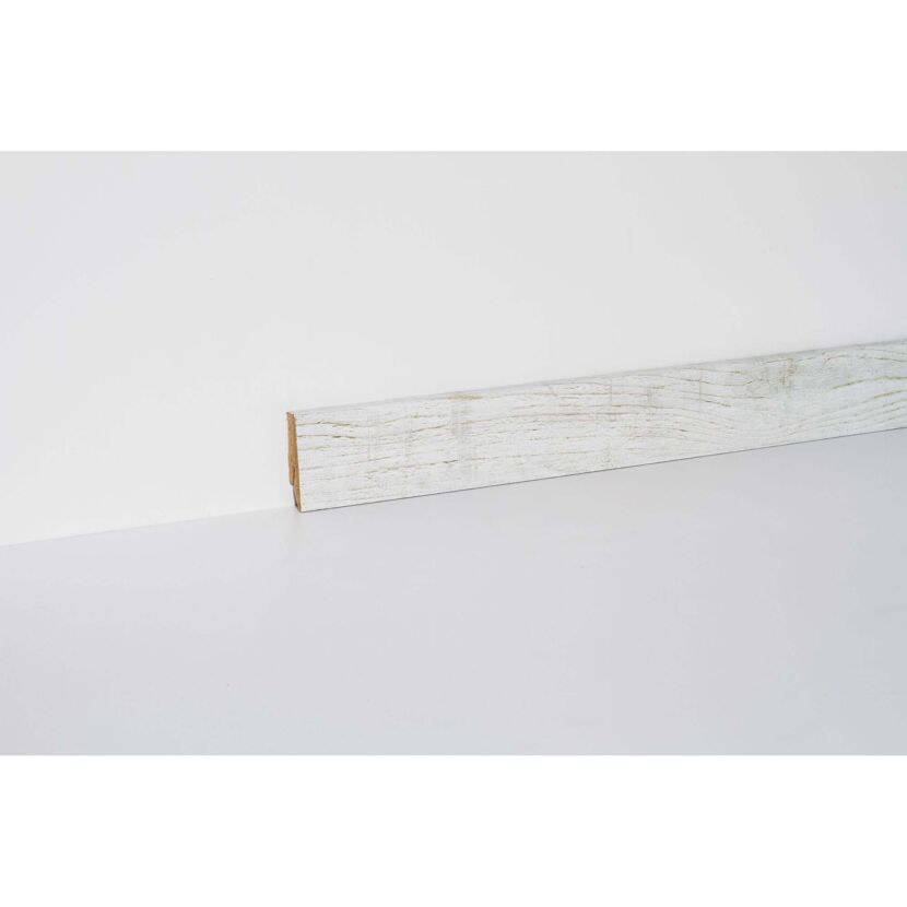 Sockelleiste 'Clip' Alpenfichte grau 240 x 5,8 x 1,9 cm