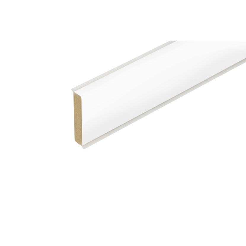 Sockelleiste gerade 2500 x 60 x 13 mm Uni weiß