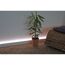 LED-Sockelleiste mit Diffuser Uni Weiß 2500 x 70 x 19 mm