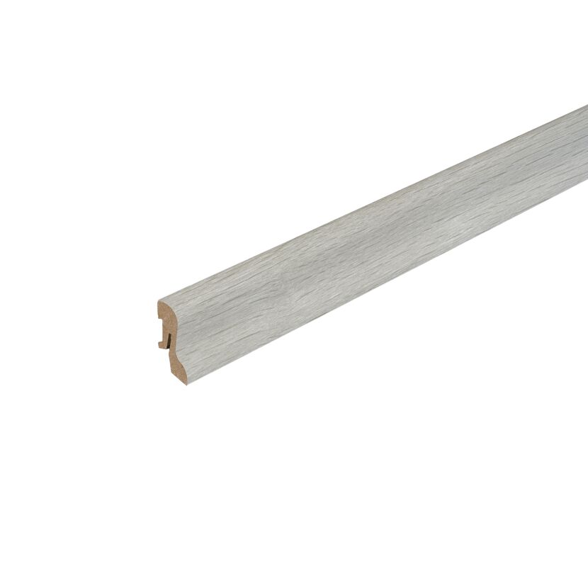 Laminatsockelleiste Kinger Silber 2400 x 40 x 20 mm