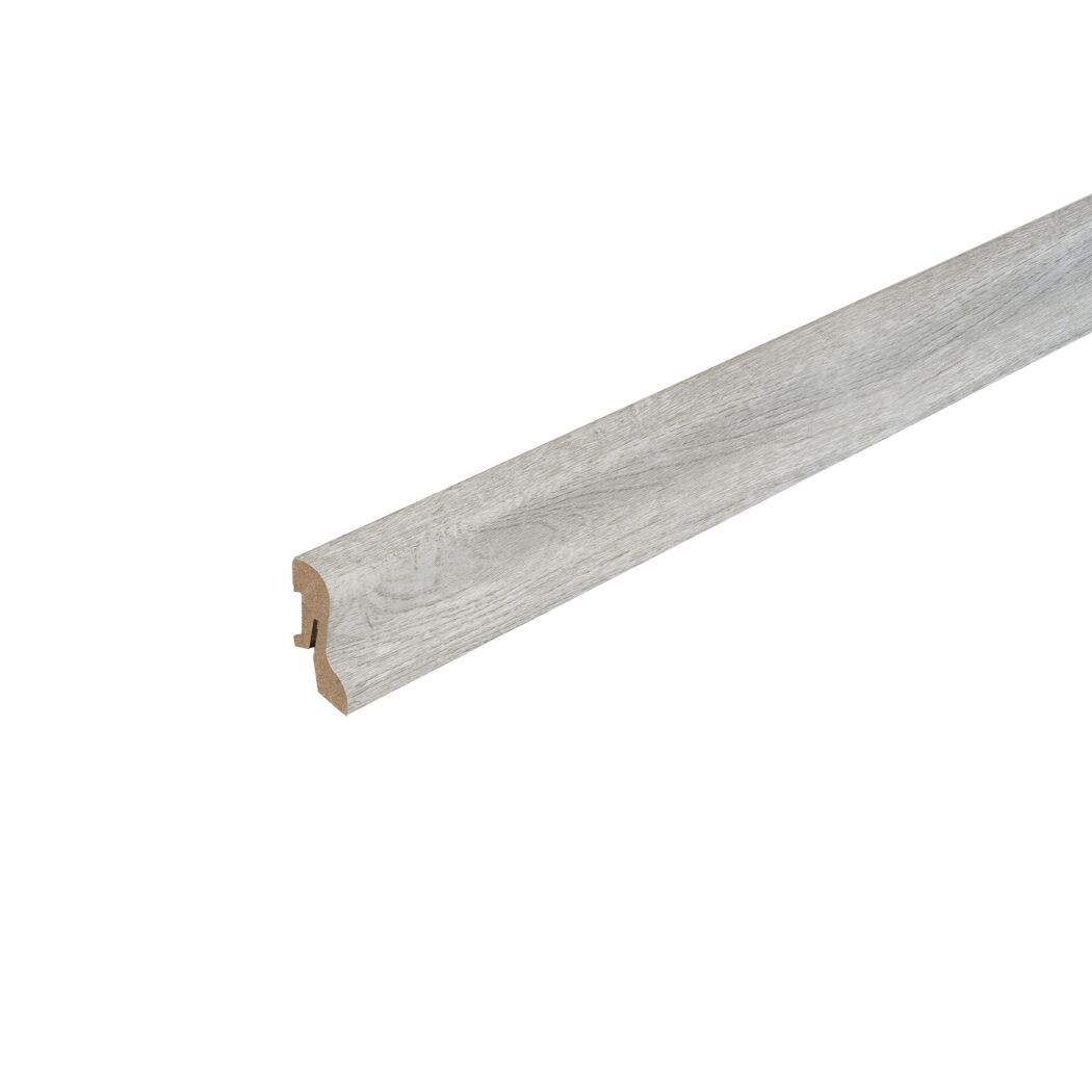 Laminatsockelleiste Veroni Silber 2400 x 40 x 20 mm
