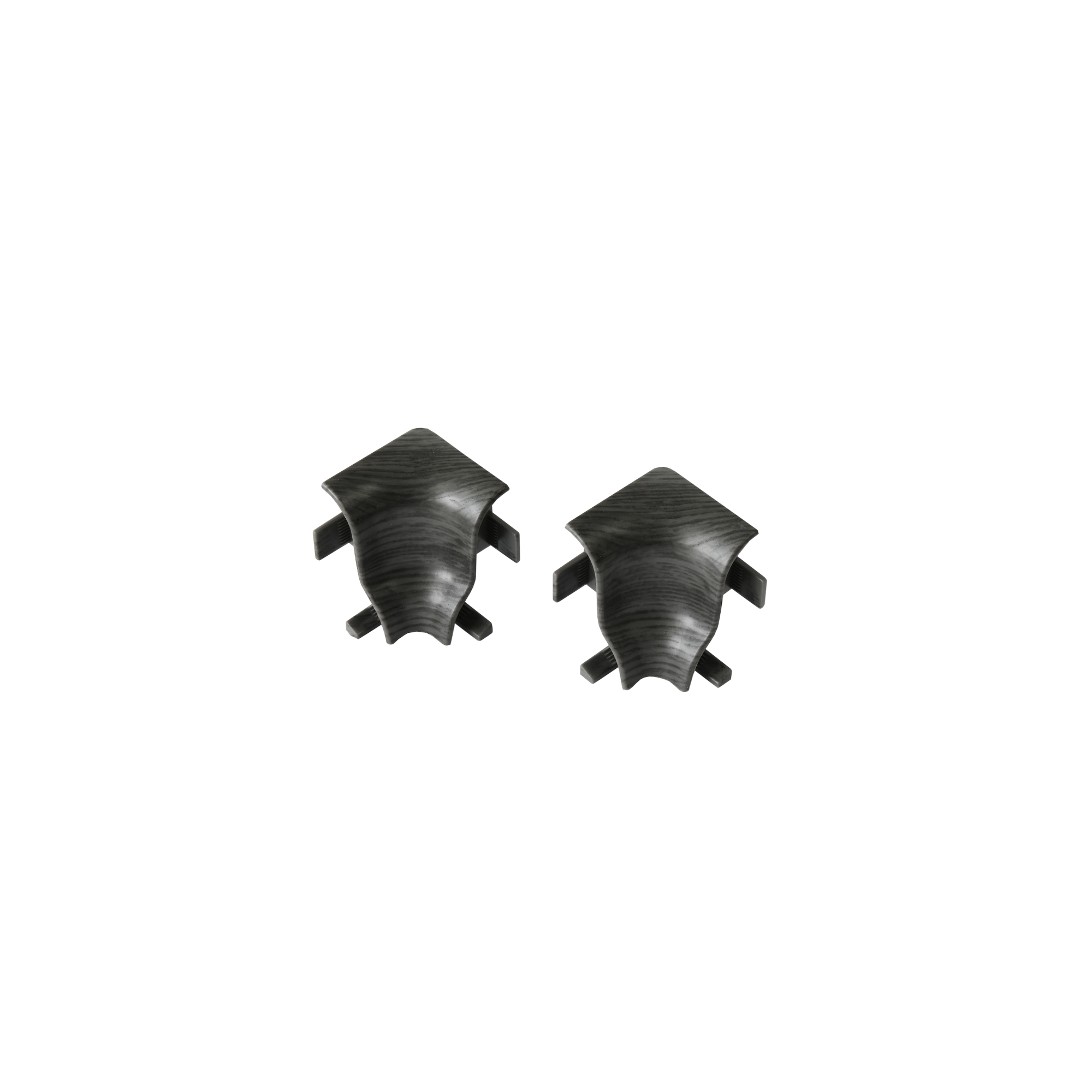 Innenecke 'Tortuna' geschwungen grau-schwarz, 2 Stück + product picture