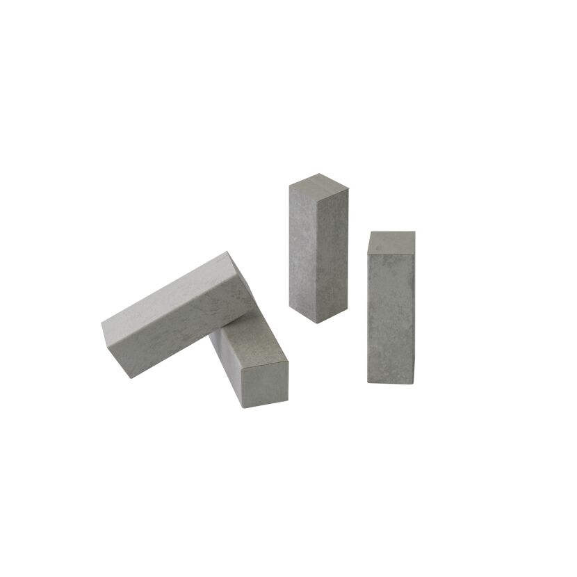 Eckholz Granit weiß 19 x 19 x 60 mm, 4 Stück