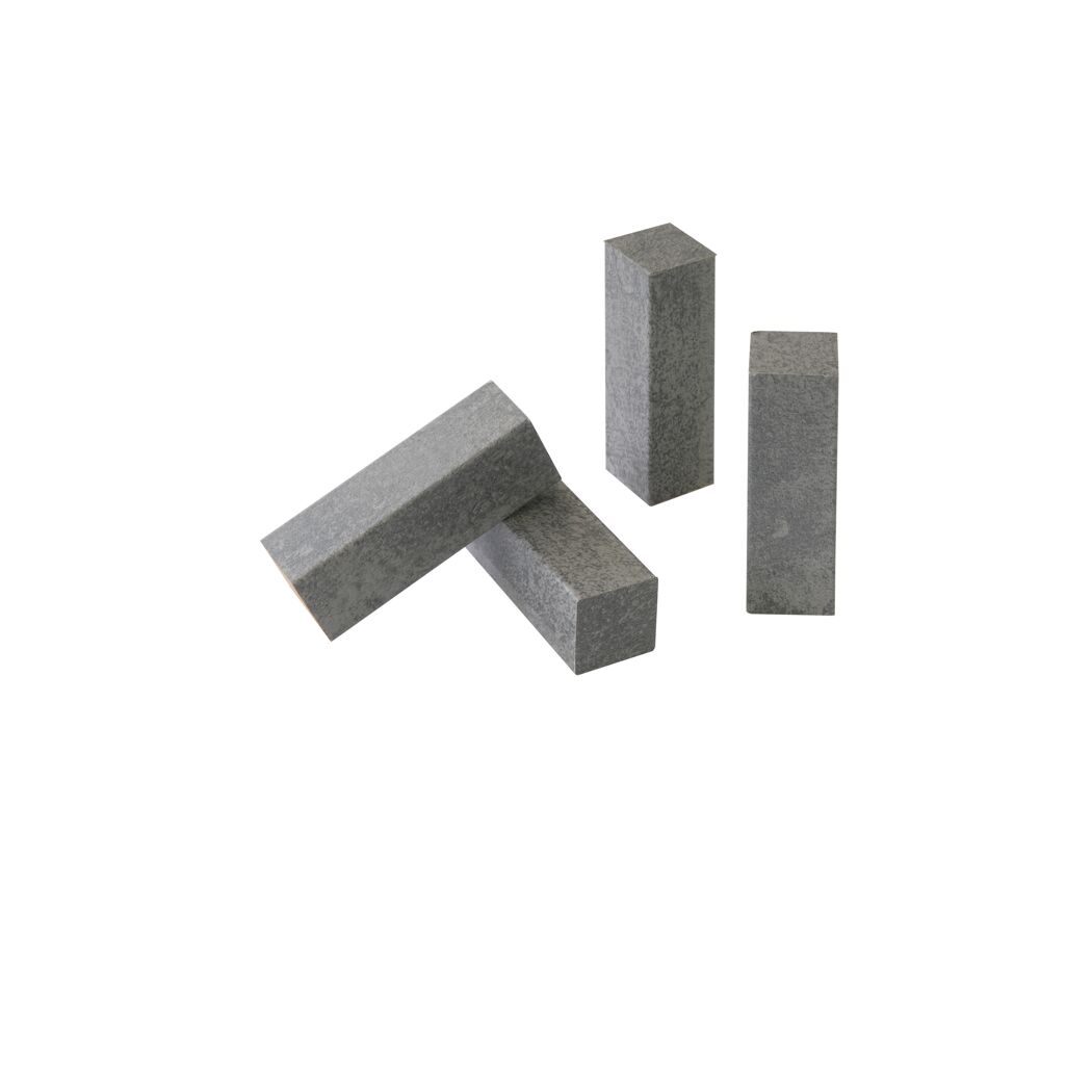 Eckholz Zement grau 19 x 19 x 60 mm, 4 Stück