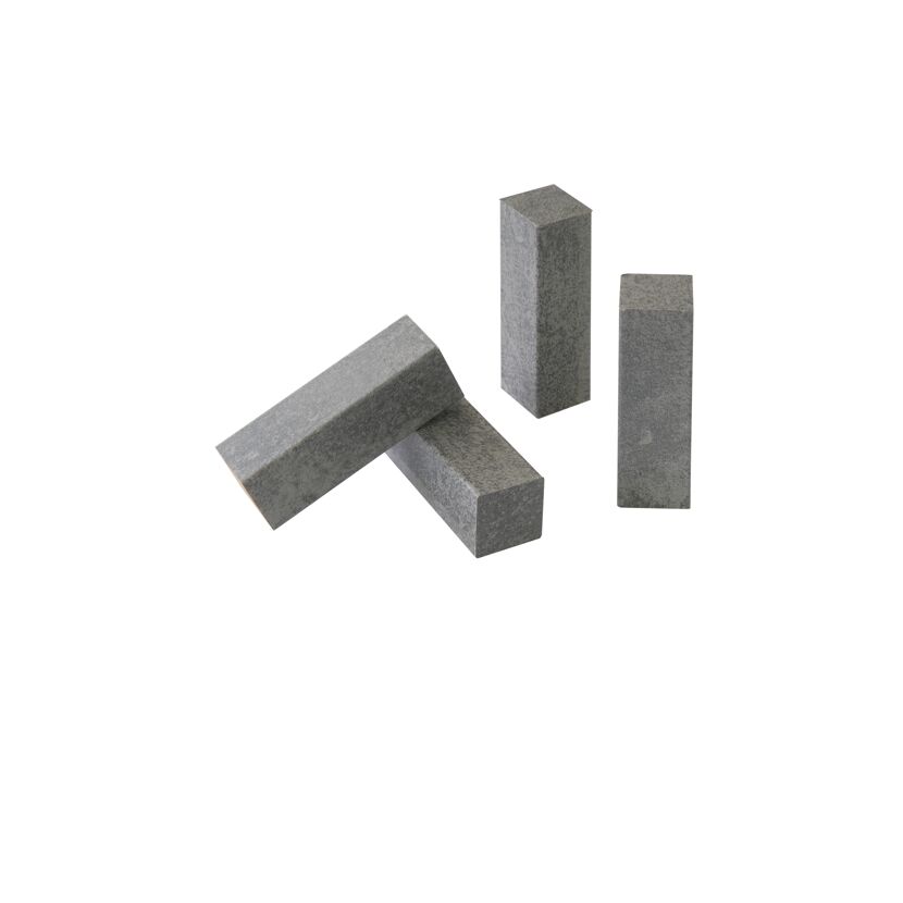 Eckholz Zement grau 19 x 19 x 60 mm, 4 Stück