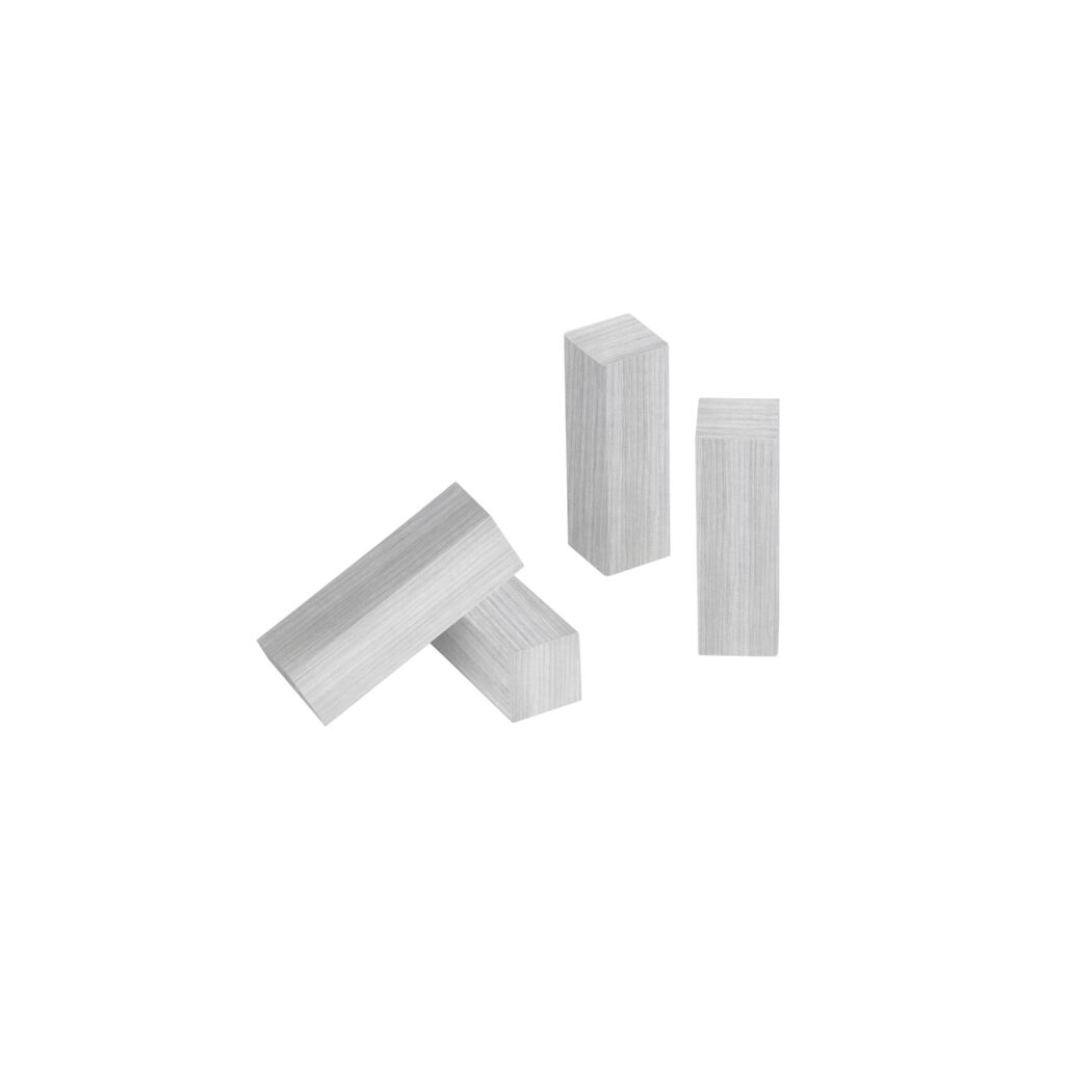 Eckholz Pinie weiß 19 x 60 mm, 4 Stück