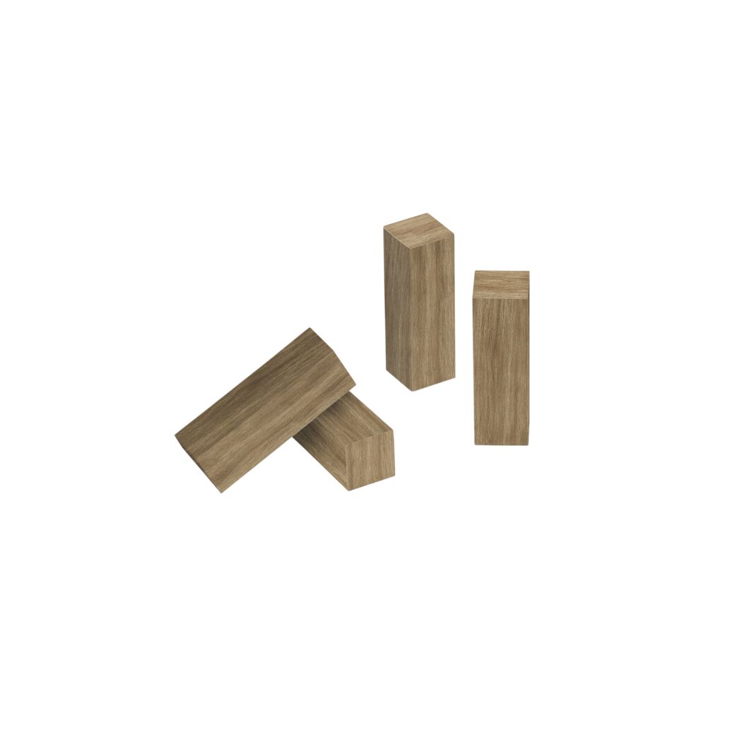 Eckholz Eiche natur 19 x 60 mm, 4 Stück