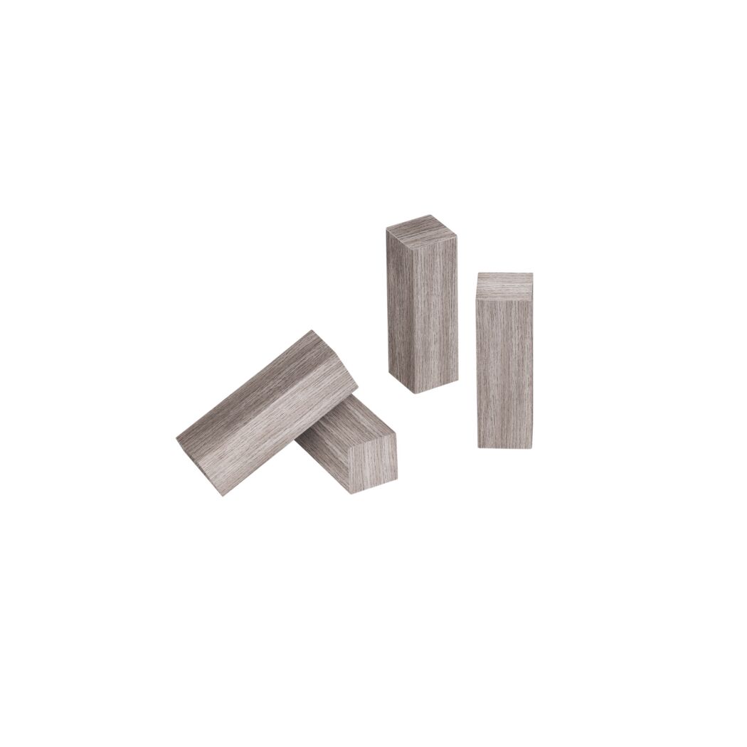 Eckholz Weißeiche 19 x 60 mm, 4 Stück
