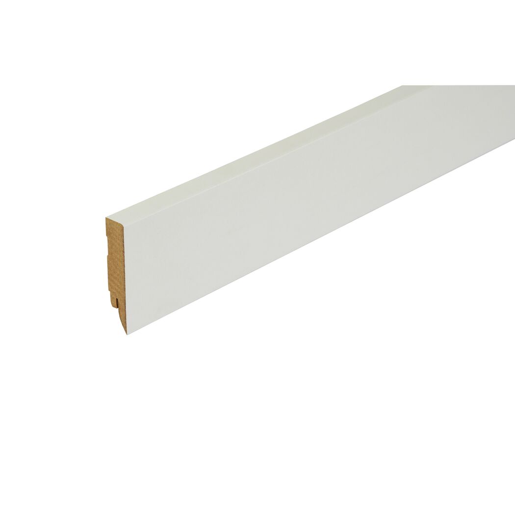 Weiße Sockelleiste Topline 16 x 78 x 2500 mm