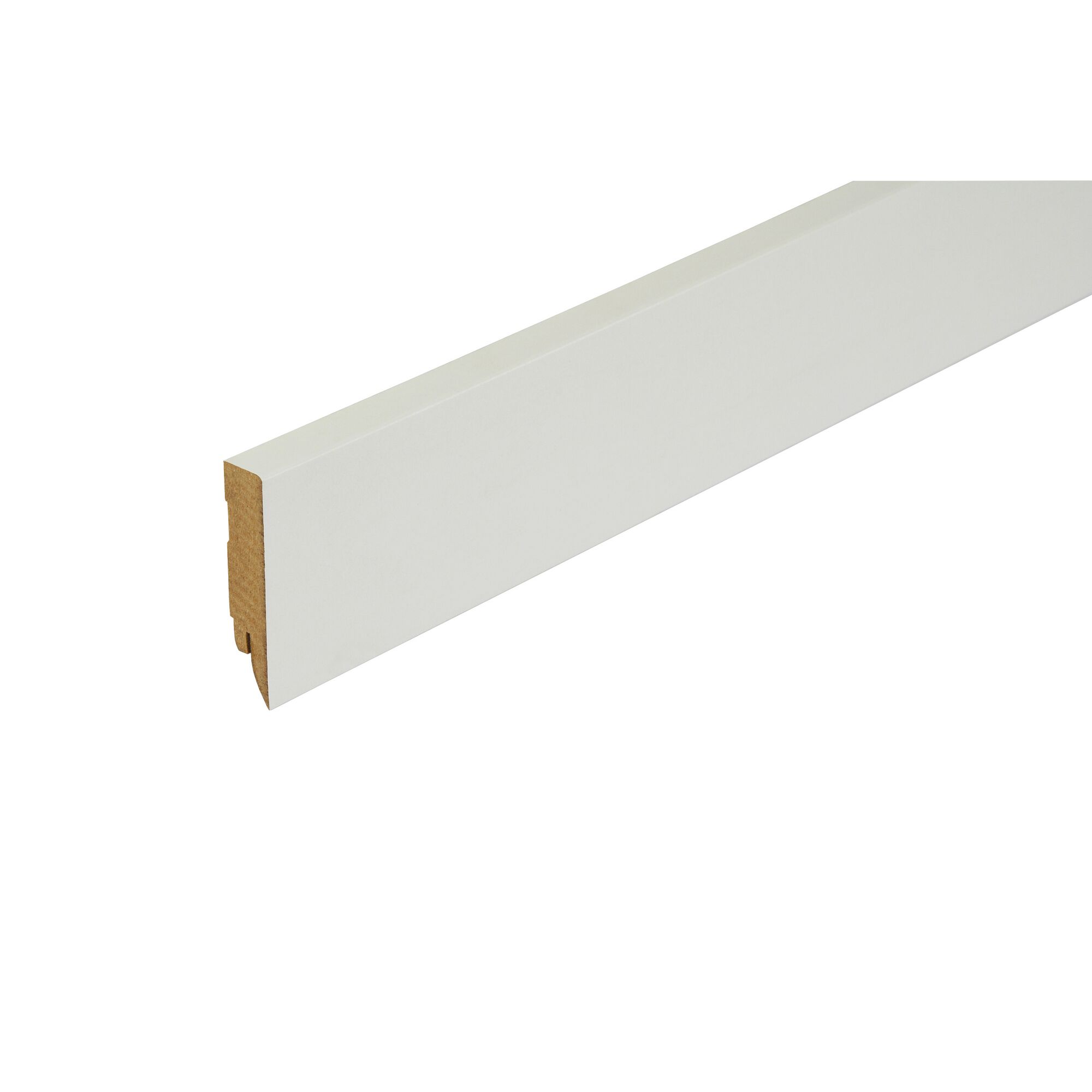 Weiße Sockelleiste Topline 16 x 78 x 2500 mm