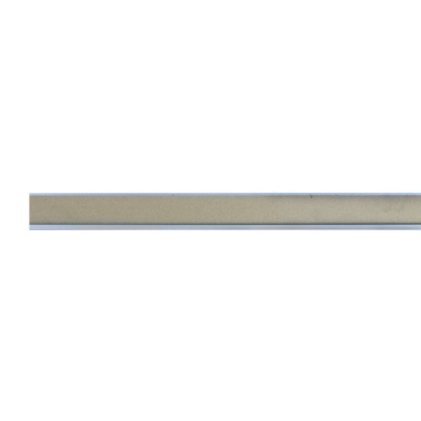Universal-Sockelleiste gerade silber 2500 x 58 x 13 mm