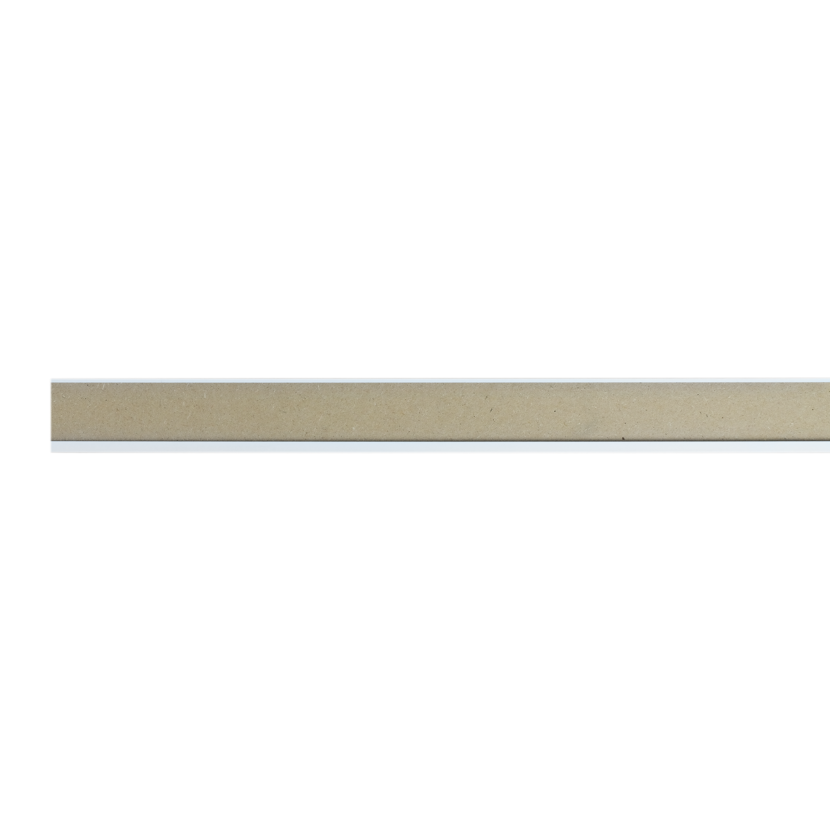 Universal-Sockelleiste gerade weiß 2500 x 58 x 13 mm