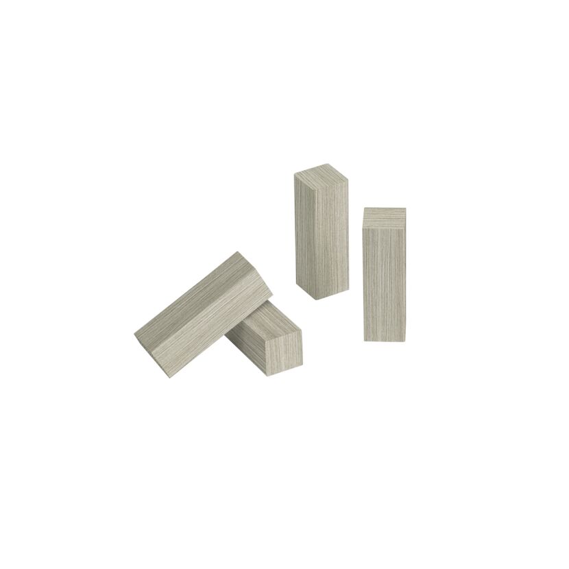 Eckholz Pinie grau 19 x 60 mm, 4 Stück