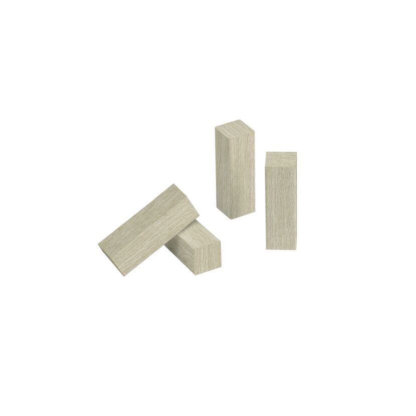 Eckholz Polareiche 19 x 60 mm, 4 Stück