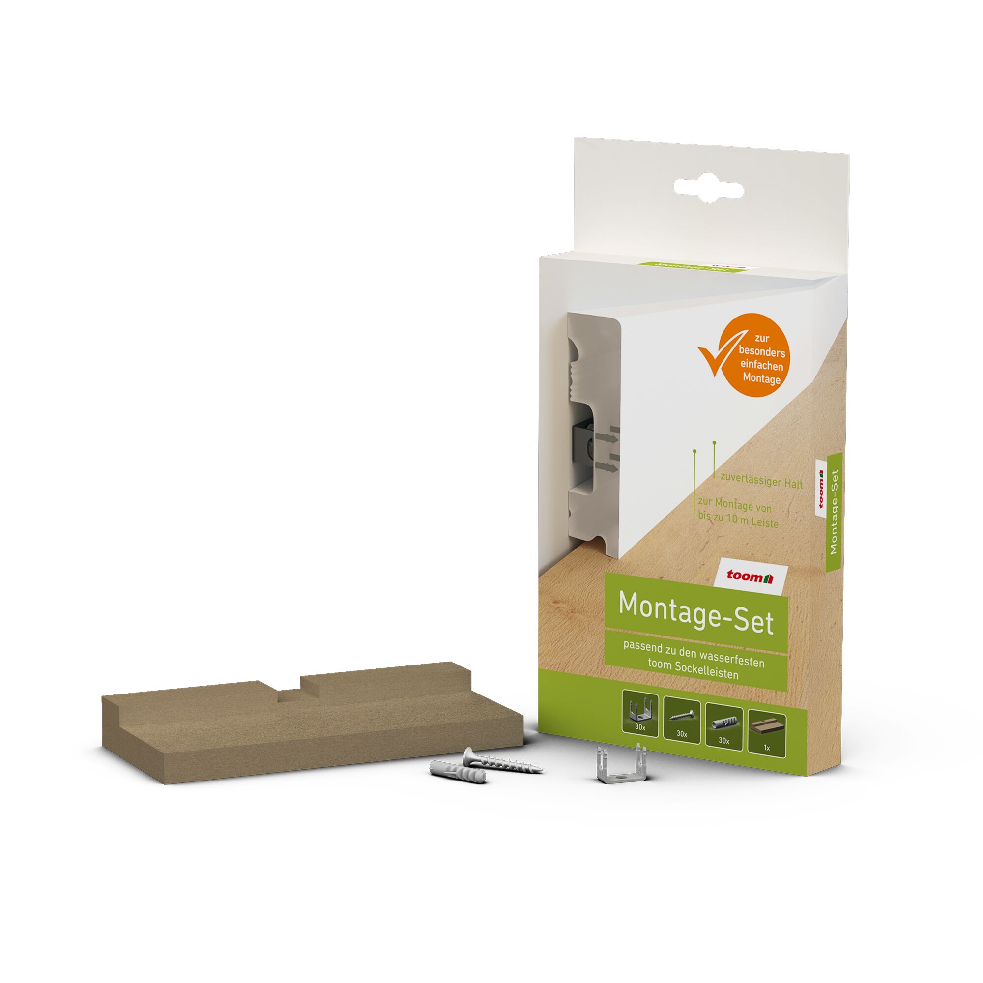toom Montage-Set für Sockelleisten