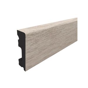 Sockelleiste Weißeiche weiß 2000 x 50 x 15 mm
