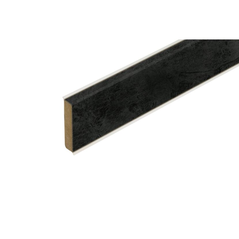 Schwarze Sockelleiste Natural Slate