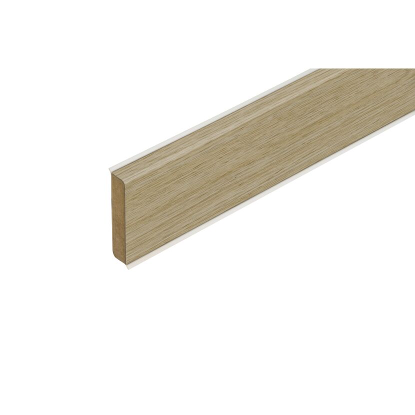 Vinyl-Sockelleiste 'Hatting Oak' Eiche naturfarben 2500 x 60 x 13 mm