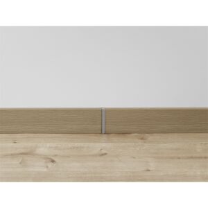 Übergangskappen für Sockelleiste 3/5/6/18 aluminiumfarben 2 Stück