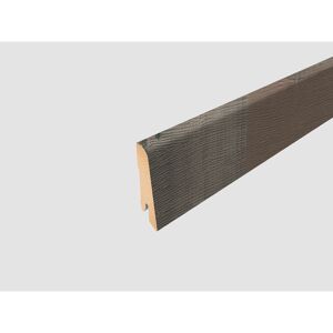 Sockelleiste 'L355' Dimas Wood silber 2400 x 60 x 17 mm