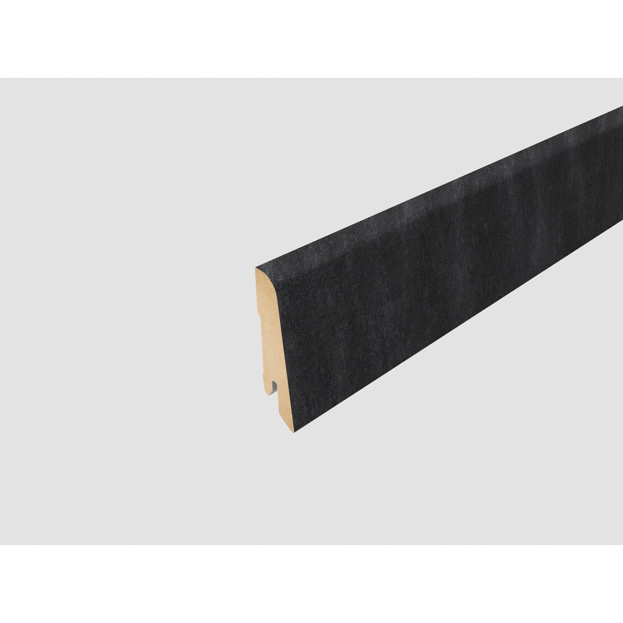 Schwarze Sockelleiste