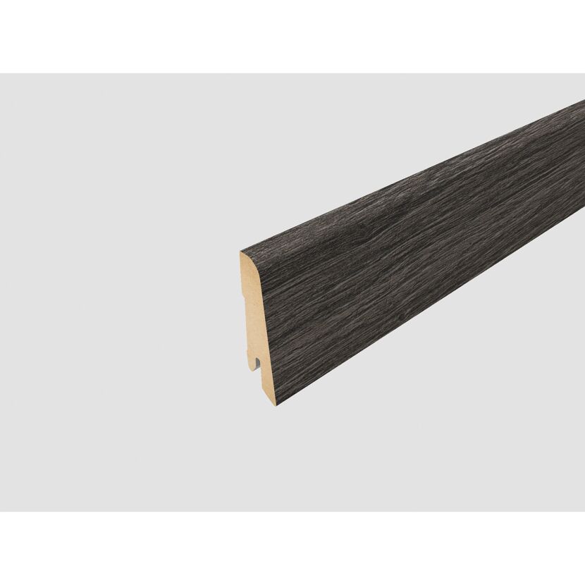 Dunkelgraue Sockelleiste