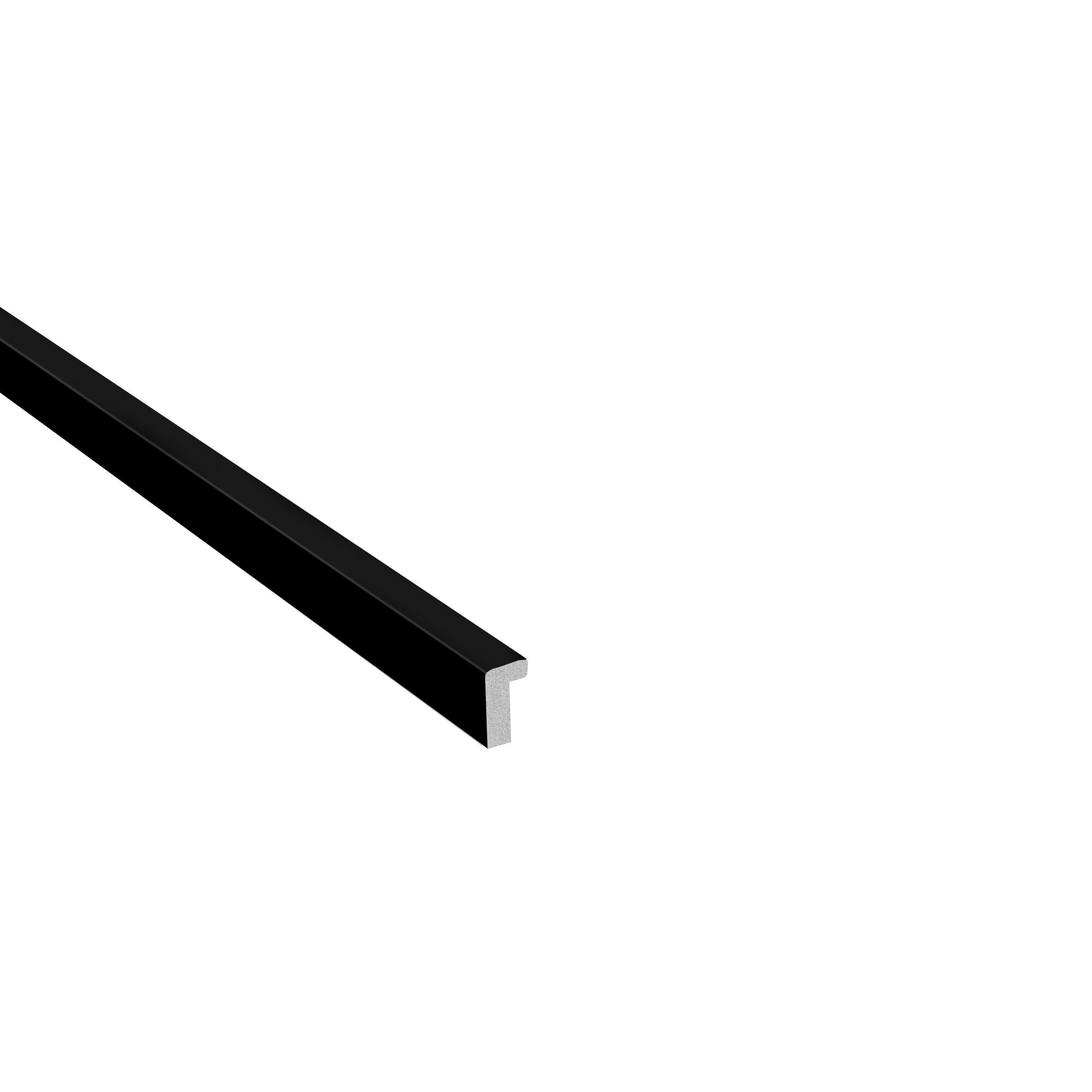 Schwarze Abschlussleiste