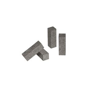 Eckhölzer 'Coburn' anthrazit 19 x 19 x 60 mm 4 Stück