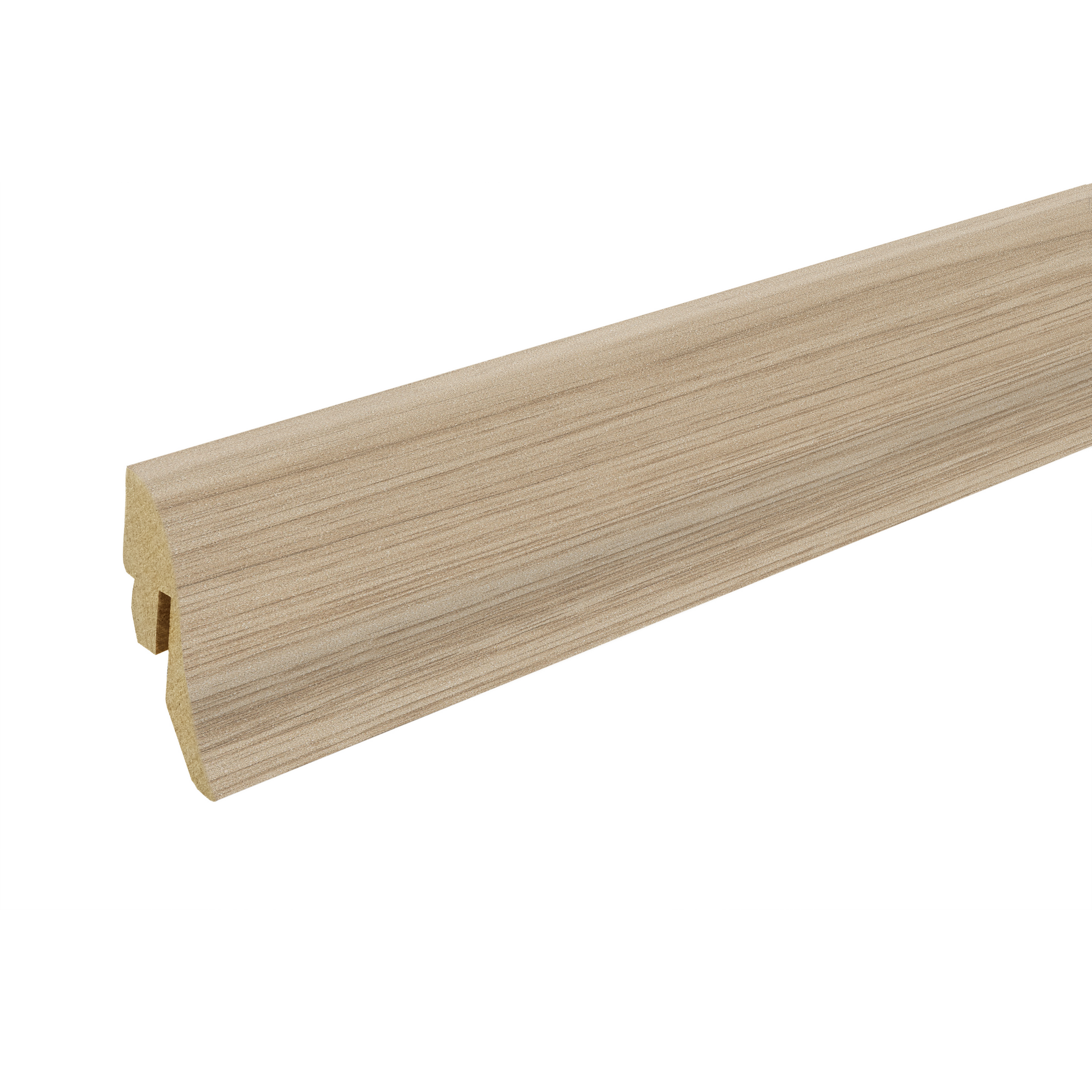 Clip-Sockelleiste Eiche Ohio/Cannolo geschwungen 2400 x 40 x 20 mm