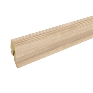 Clip-Sockelleiste Birke Nordic geschwungen 2400 x 40 x 20 mm