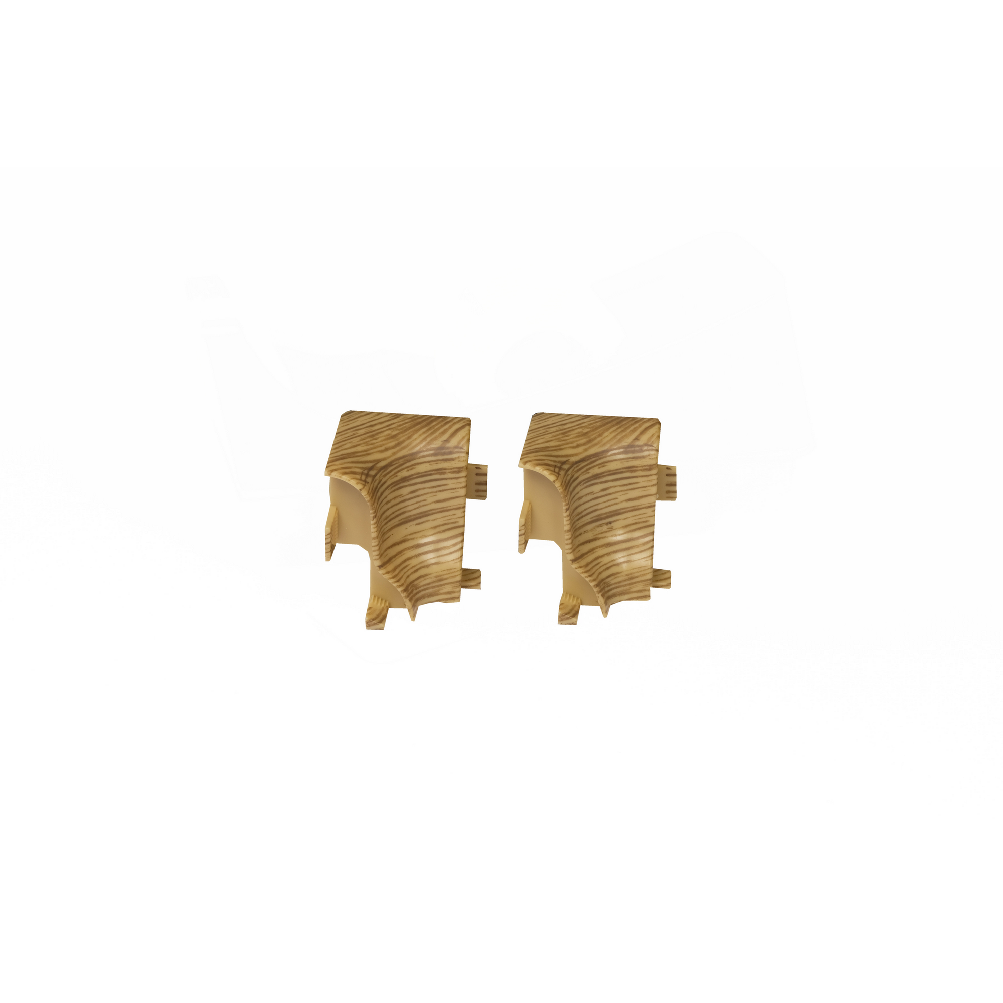 Innenecke Highland Oak geschwungen, 2 Stück