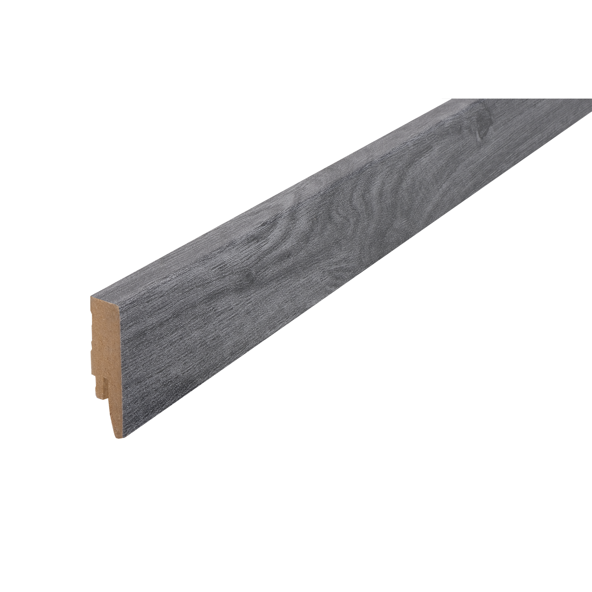 Clip-Sockelleiste Eiche anthrazit gerade 2400 x 58 x 16 mm