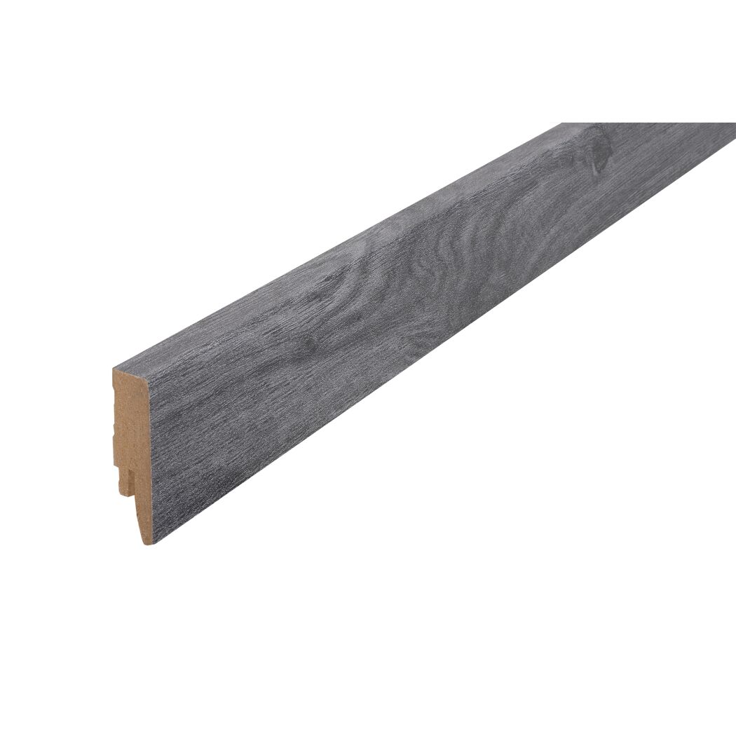 Clip-Sockelleiste Eiche anthrazit gerade 2400 x 58 x 16 mm