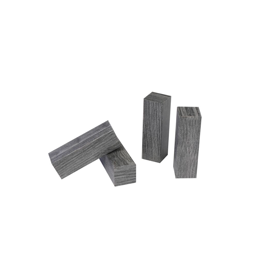 Eckholz Eiche anthrazit 19 x 19 x 60 mm, 4 Stück