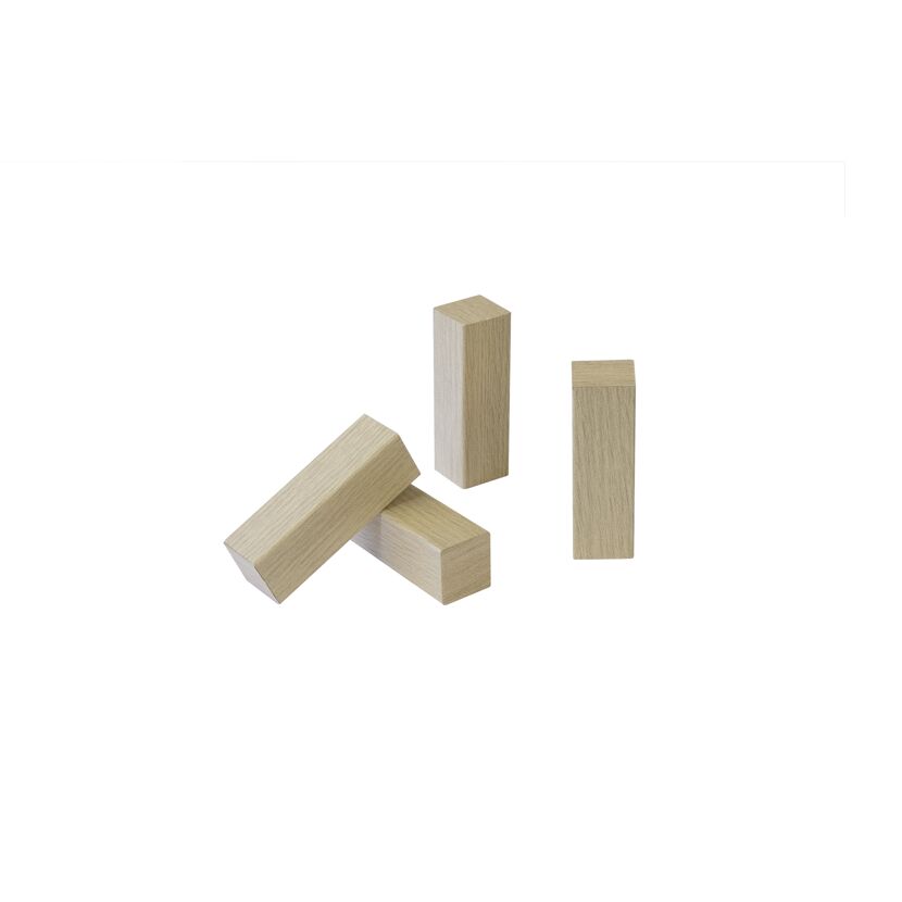Eckholz Chester Eiche 19 x 19 x 60 mm, 4 Stück