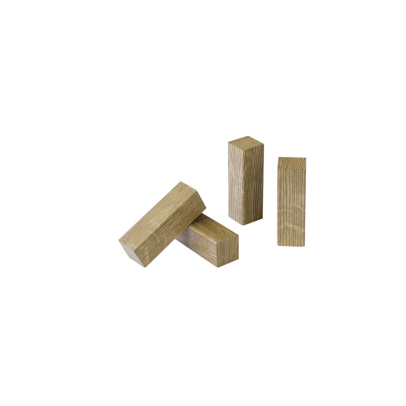Eckholz Highland Oak 19 x 19 x 60 mm, 4 Stück