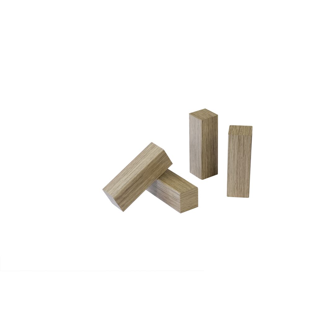 Eckholz Eiche Glamour 19 x 19 x 60 mm, 4 Stück