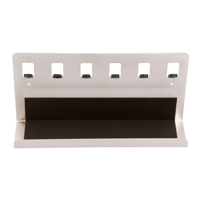Metallene Schlüsselleiste mit Ablage